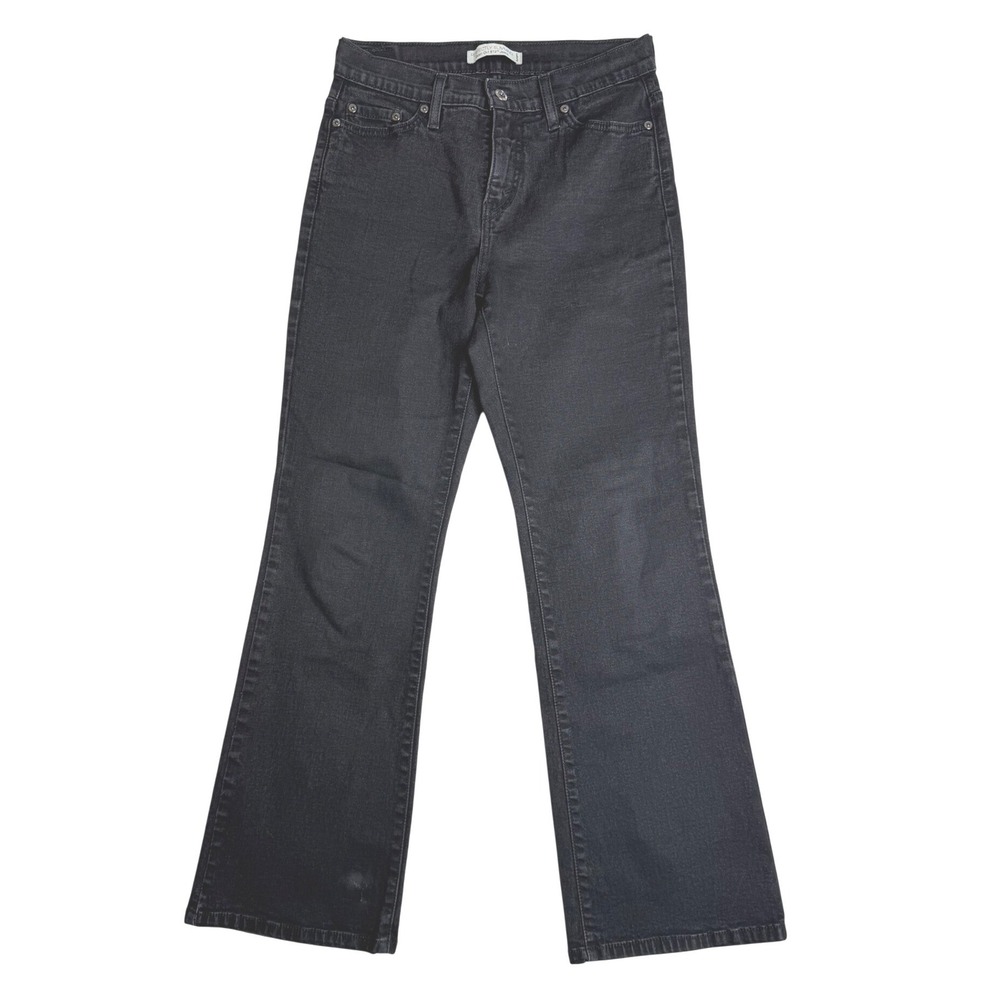 Levi's 512 Perfectly Slimming Boot Cut Black Jeans Womens 10P Medium
